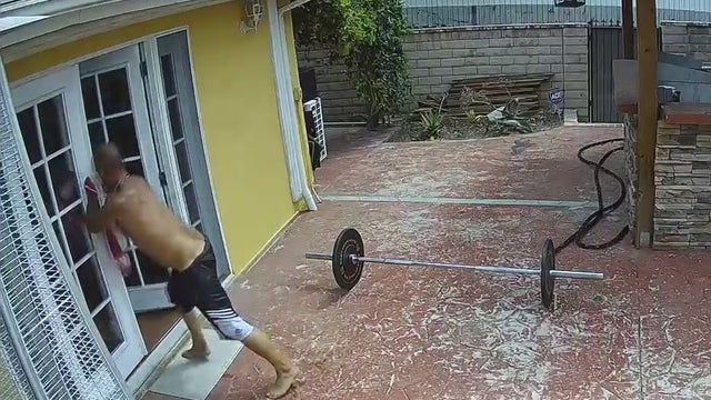 Video: California burglar takes dip in pool before invading home with mom, teen kids upstairs