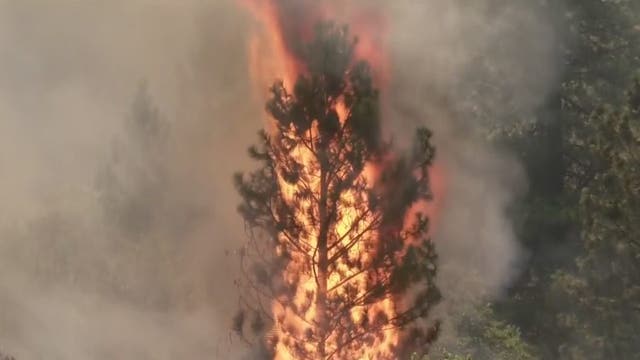 Firefighters struggle against wildfires in California, western US