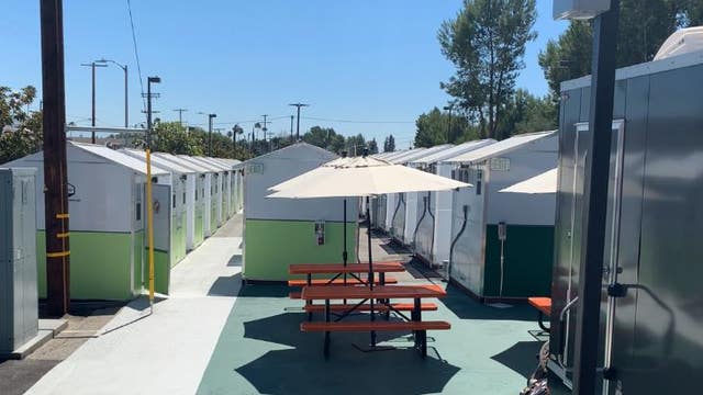 Housing the homeless: New tiny home village opens in Tarzana
