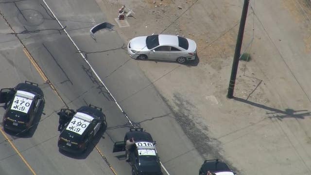 Suspect arrested after hours long pursuit ends in Palmdale area