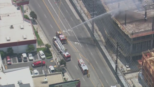 1 dead, 2 others injured in fire at construction site in West LA