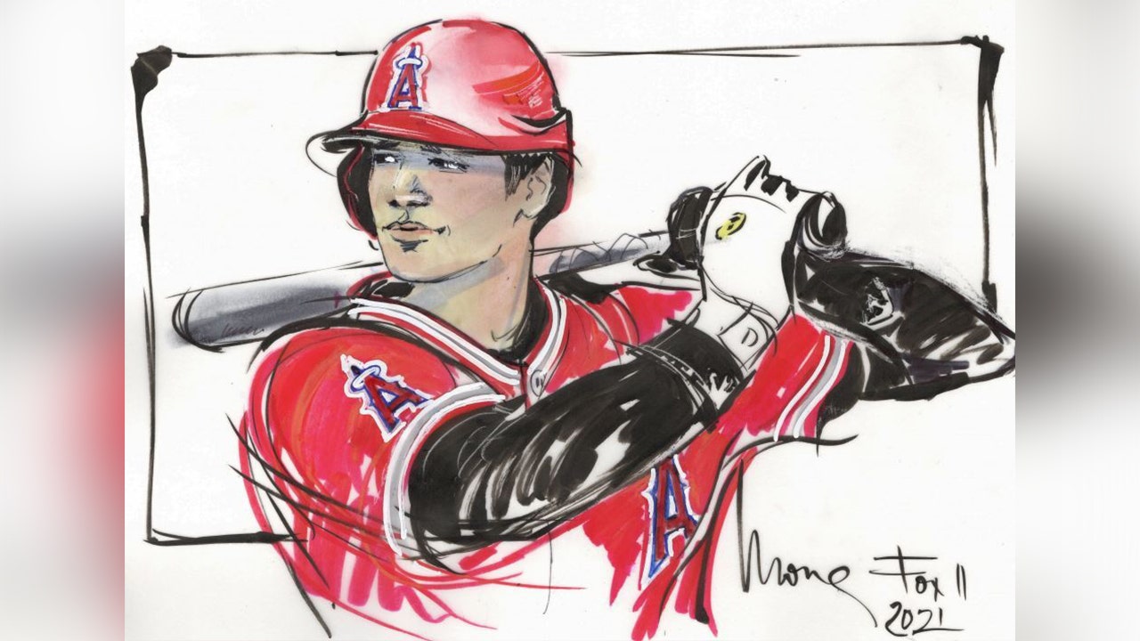 Enjoy Shohei Ohtani's historic MLB season with the Angels with new sketch