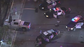 Police chase ends in nasty crash in East Los Angeles area