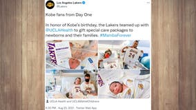 Babies born on Aug. 23 got Kobe care packages from Lakers, UCLA Health