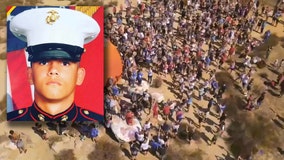 Hundreds gather to honor SoCal Marine killed in Kabul airport suicide bombing attack