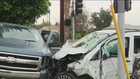 3 hospitalized following multi-vehicle crash in Sun Valley
