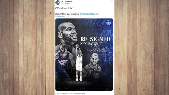 Clippers re-sign Nicolas Batum to complete free agent signings