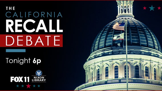 CA recall election of Gov. Newsom: FOX 11 hosts GOP debate at Richard Nixon Presidential Library