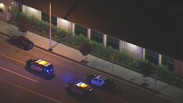 Officer in critical condition, suspect dead in shooting outside La Habra police station