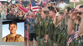 Community gathers in honor of fallen Marine Cpl. Hunter Lopez killed in Afghanistan bombing attack