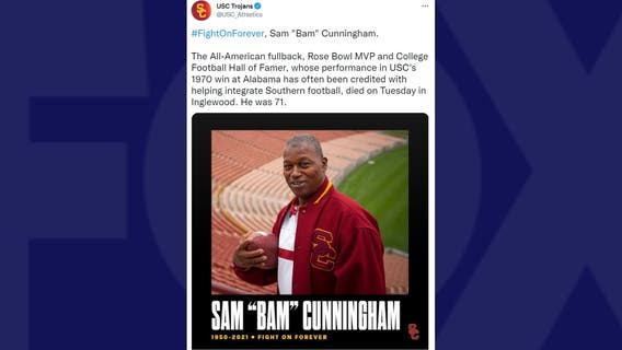 USC legend, longtime NFL running back Sam 'Bam' Cunningham dies at 71