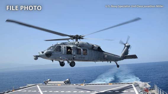 US Navy helicopter was vibrating before crash that killed 5