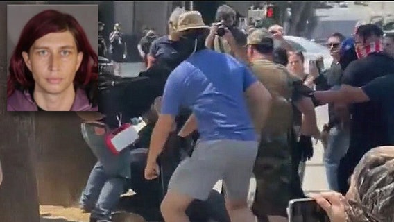 Vaccine protest stabbing: Suspect arrested in last month's stabbing outside LA City Hall