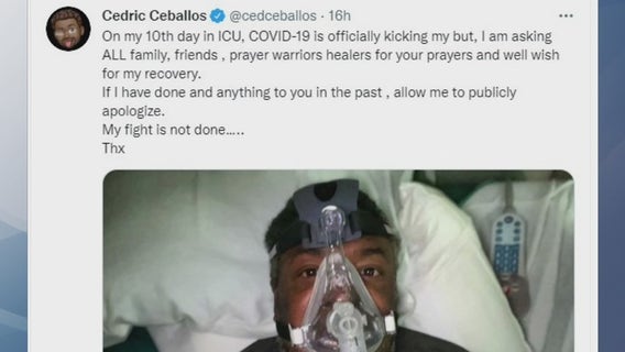 Former Laker Cedric Ceballos can't 'walk, breathe or function' after overcoming COVID-19