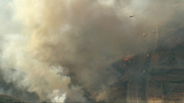 Route Fire: Crews battling Santa Clarita wildfire, 5 Freeway shut down
