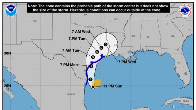Nicholas upgraded to hurricane as it heads for Texas Gulf Coast