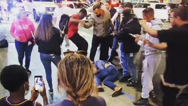 Video captures brutal attack along Hollywood Walk of Fame