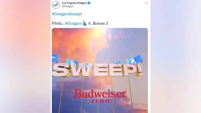 Dodgers rally past Braves for sweep, Scherzer leaves after 6