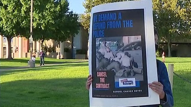 Parents protest LA County Sheriff's deputies policing of schools following rough on-campus arrest