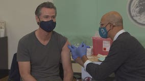 California governor gets booster shot of Moderna vaccine