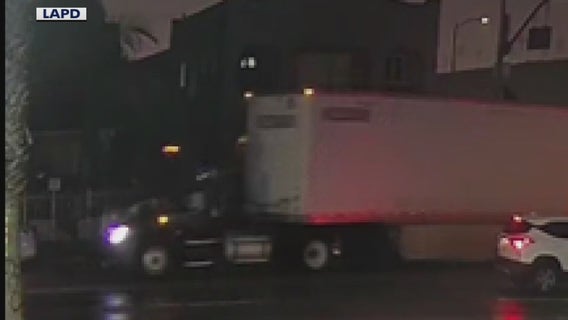 Big rig driver sought in deadly South LA hit-and-run