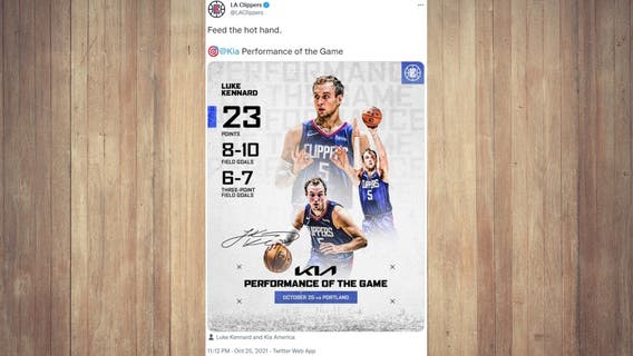 Kennard has 23, Clippers rout Blazers for 1st win