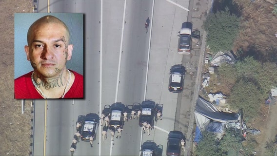 105 Freeway Shootout: CHP officer hurt, murder suspect dies in Paramount