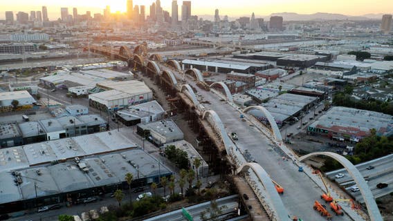 Weekend closure of 101 freeway near DTLA planned for viaduct project