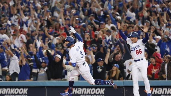 Dodgers' repeat bid stays alive after Chris Taylor's walk-off homer vs. Cards
