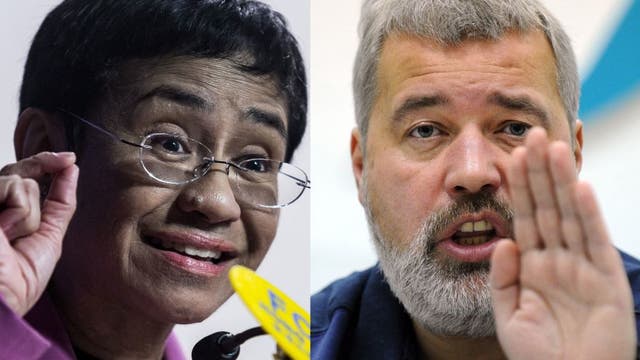 Nobel Peace Prize awarded to journalists Maria Ressa, Dmitry Muratov