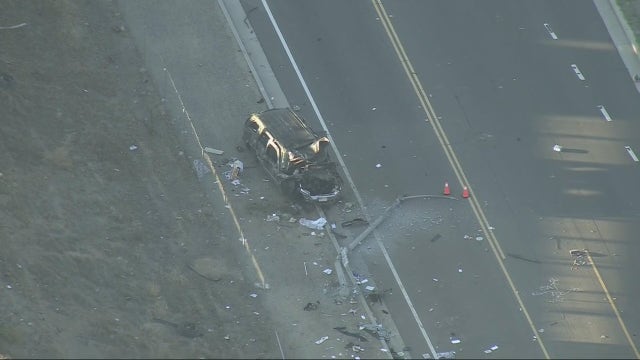 1 dead in crash near the 91 Freeway in Corona