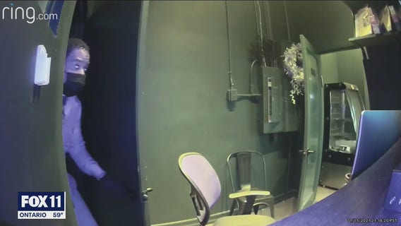 Brazen burglar seen on camera stealing from LA Israeli restaurant