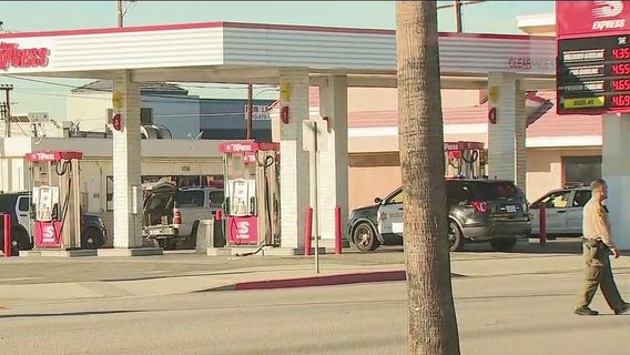 Suspect killed, deputy injured following shooting at Commerce gas station