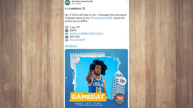 1-2 matchup of Gonzaga, UCLA highlights hoops tourney feast