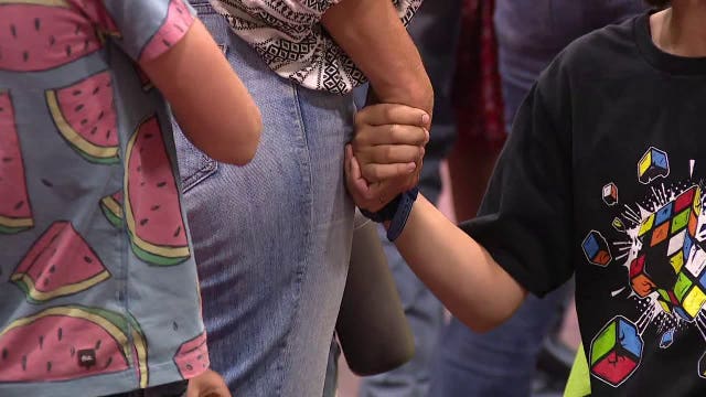 Students in 5-11 age group make their way to LA County vaccination stations