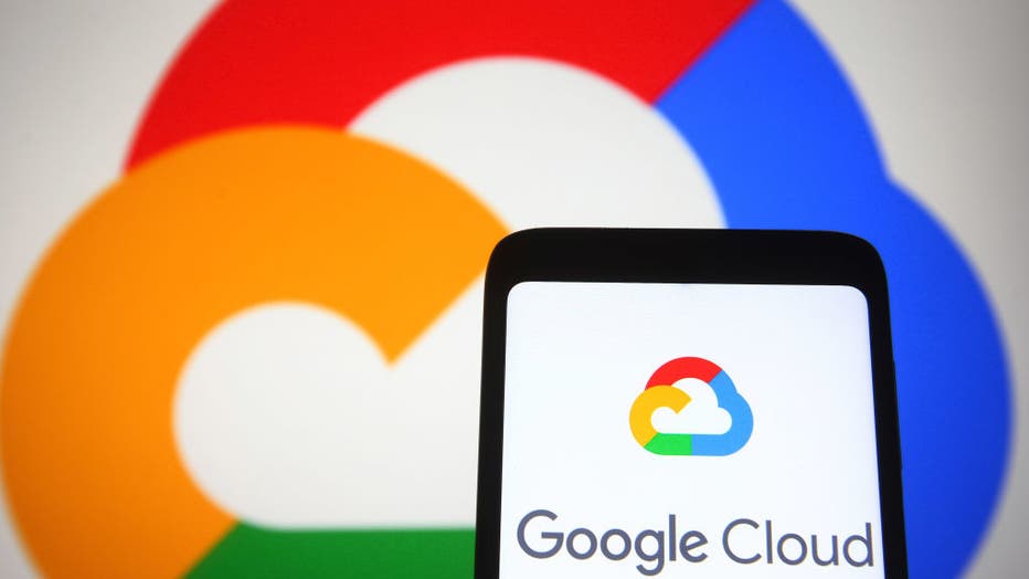 In this photo illustration, Google Cloud Platform (GCP) logo