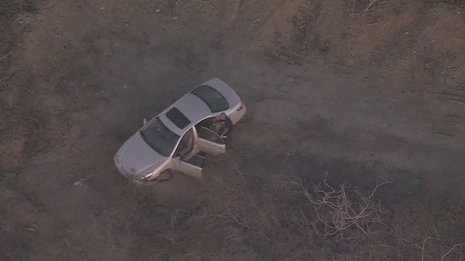 Off-road Chase: Driver Ditches Car After Leading LASD On Bizarre Ladera ...