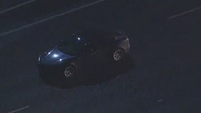Police Chase: CHP's PIT maneuver stops possible stolen Tesla