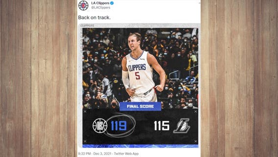 Kennard hits clutch 3s, Clippers hold off Lakers