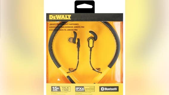 DeWalt earphones sold at Home Depot, Lowe's recalled over potential fire, burn hazards