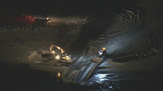 Oil sheen spotted off Huntington Beach coast near October oil spill site