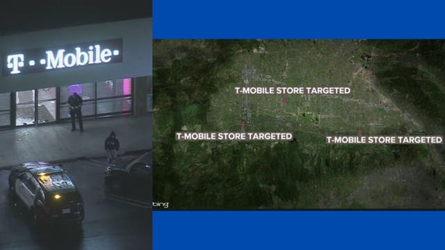 LA Smash-and-Grab: 3 T-Mobile stores targeted by suspects
