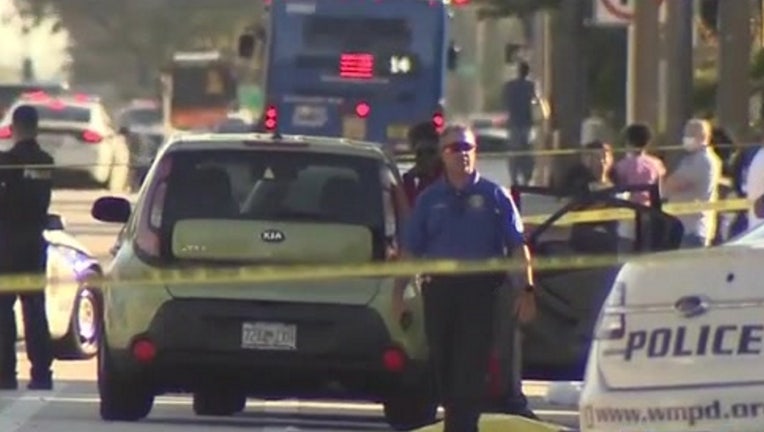 wilton manors hit and run crash scene wsvn