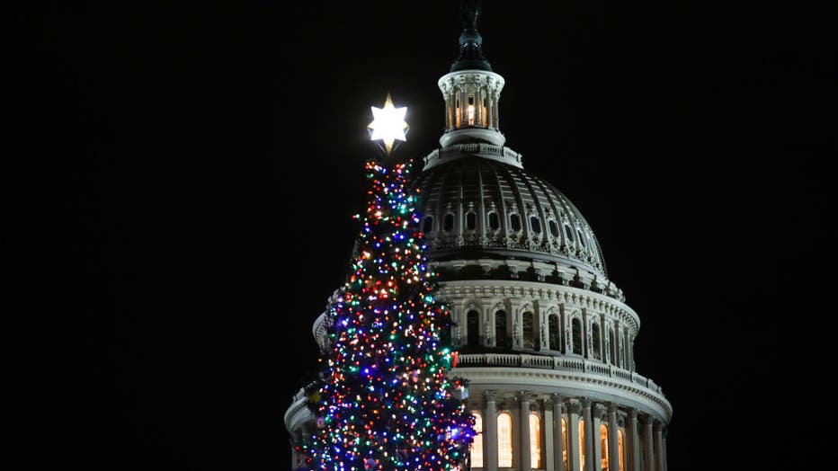 Capitol Christmas tree lighting ceremony in Washington DC