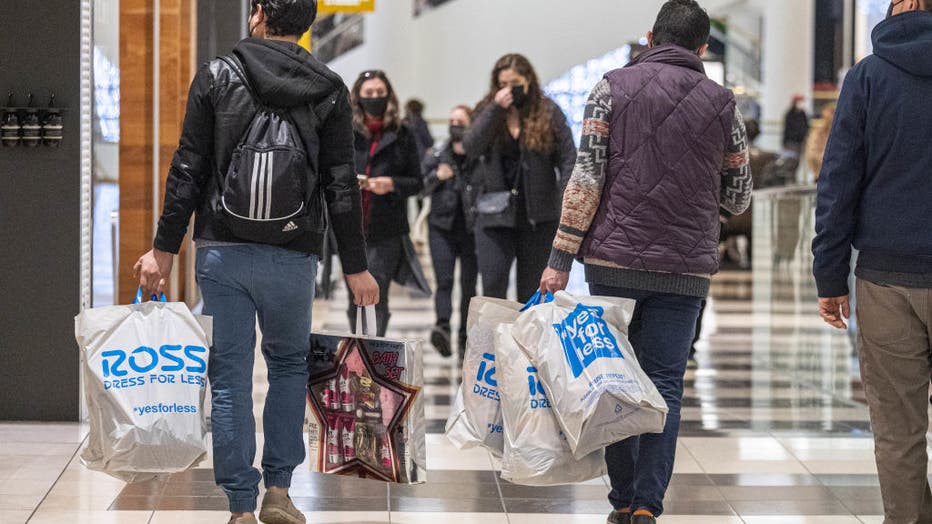 Holiday Shoppers Ahead Of Christmas Holiday
