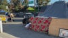 Homeless encampment being cleaned up near SoFi Stadium ahead of Super Bowl LVI