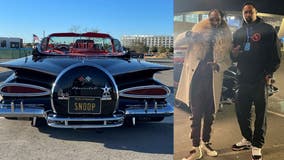 Snoop Dogg drives lowrider from Van Nuys shop for Super Bowl LVI halftime commercial