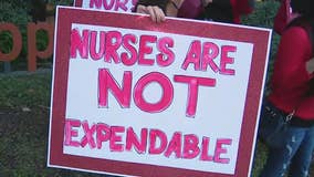 Nurses protest California ruling allowing COVID-positive nurses to work