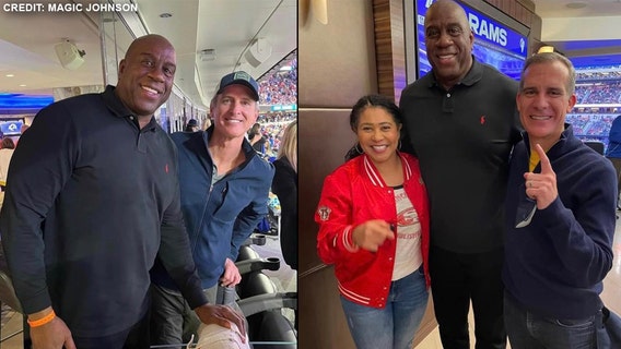 Newsom, Garcetti, facing criticism for maskless photos during Rams NFC Championship game