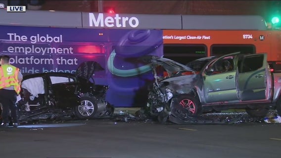 Multiple injured after multi-vehicle crash involving Metro bus near South LA